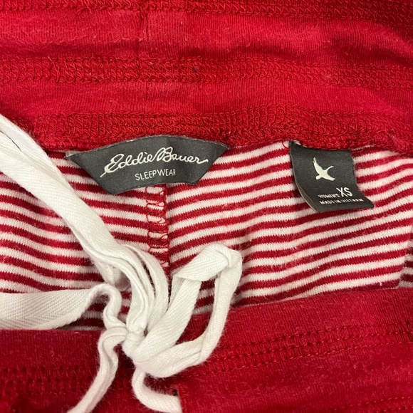Eddie Bauer Striped Pajama Pants Set of 2 Red and Gray - Picture 4 of 9